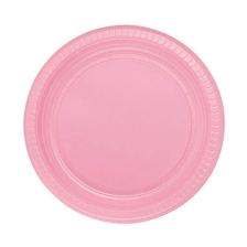 Pembe Plastik Tabak 22 Cm 25li