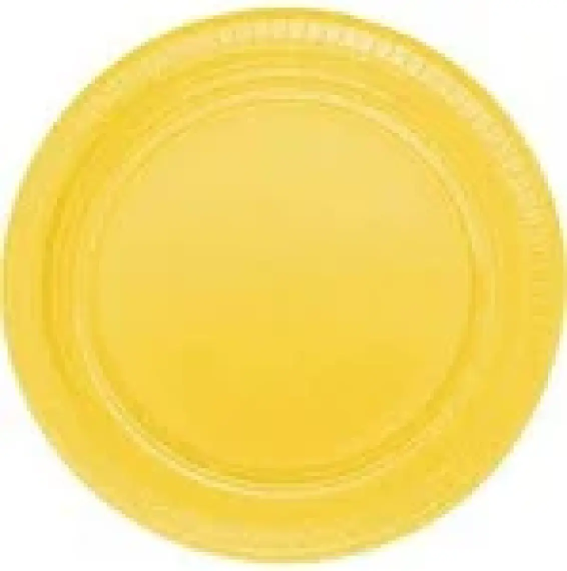 Partijet Sarı Plastik Tabak 22 cm 25'li