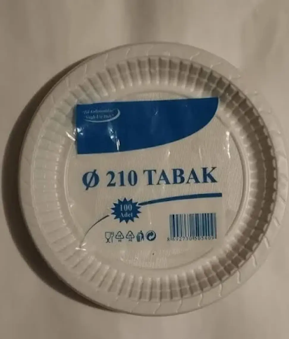 Roll-Up Plastik Tabak 21 cm 100 Adetli