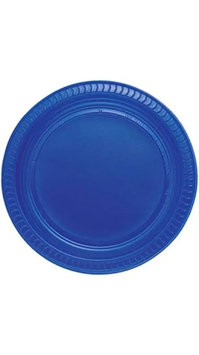 Partijet Lacivert Plastik Tabak 22 cm 25'li