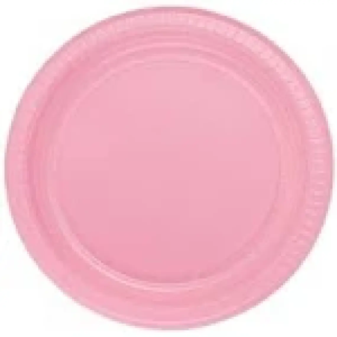 Partijet Pembe Plastik Tabak 22 cm 25'li