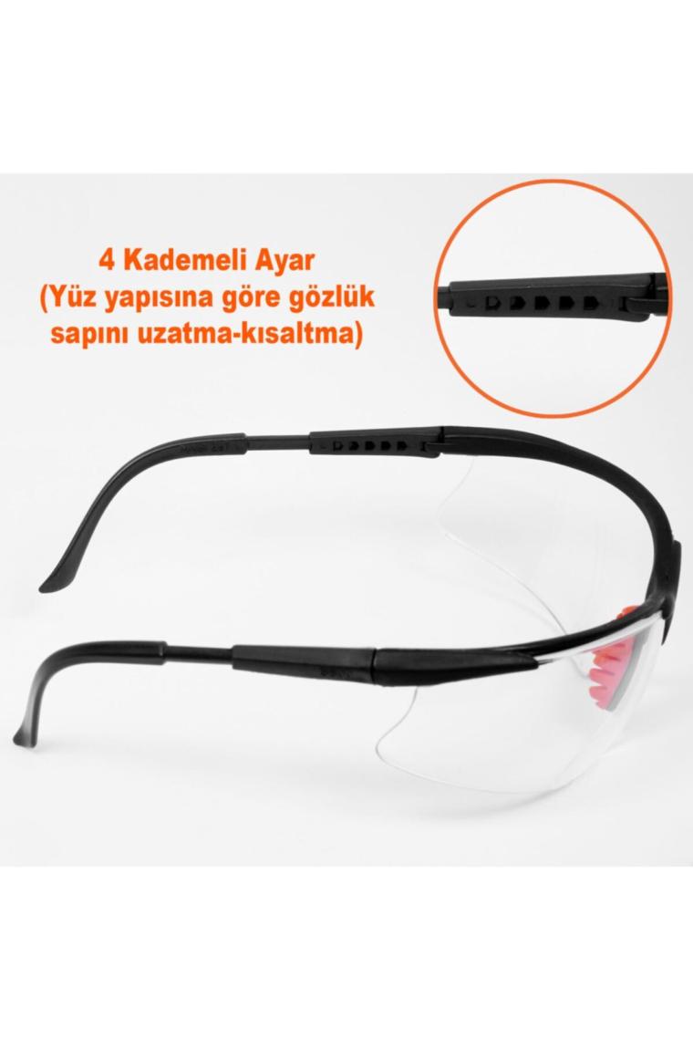 Bisiklet Güneş Gözlüğü Koruyucu Silikonlu Bisikletçi Gözlük S600 Şeffaf Ürünleri