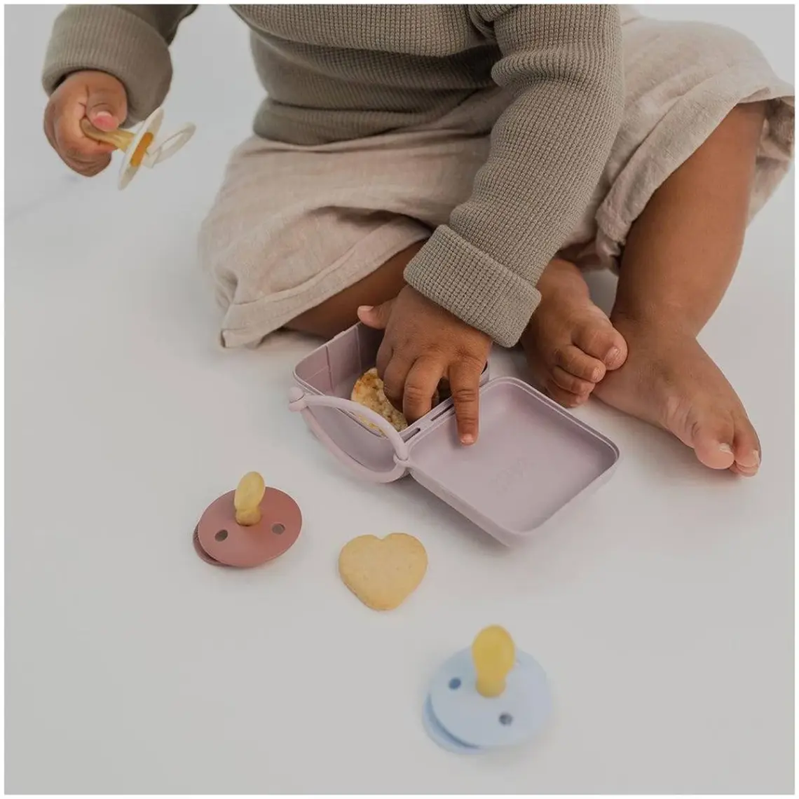 Bibs Pacifier Box Emzik Kutusu  Baby Blue