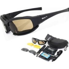 X7 Uv400 Polarize Değişebilir 4 Lensli Motorsiklet Gözlüğü