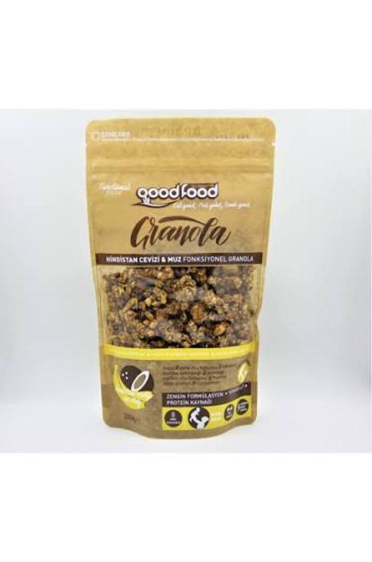GOOD FOOD HİNDİSTAN CEVİZİ & MUZ GRANOLA 280 gr