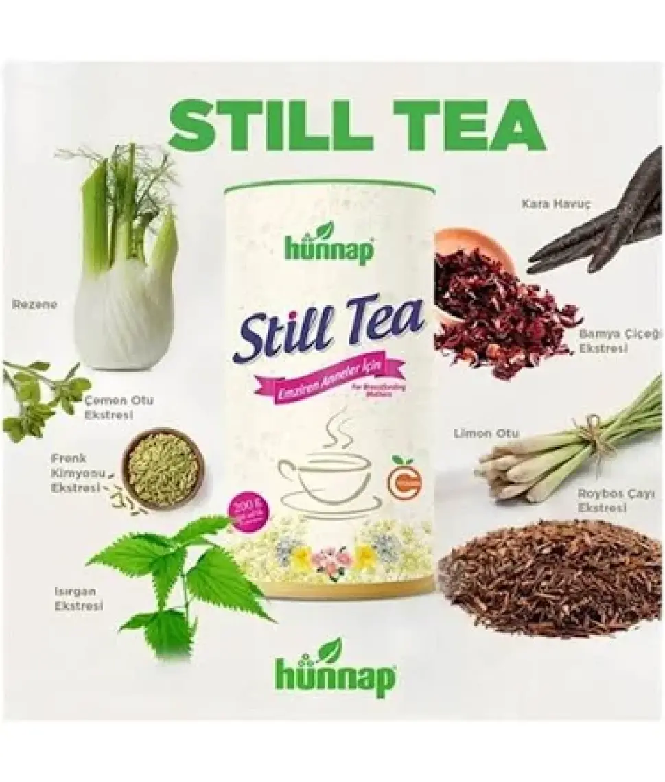 Hünnap Doğal Vişne Aromalı Anne Sütü Arttırıcı Çay 200 gr – Gluten ve Glukoz İçermeyen, Emziren Anneler İçin