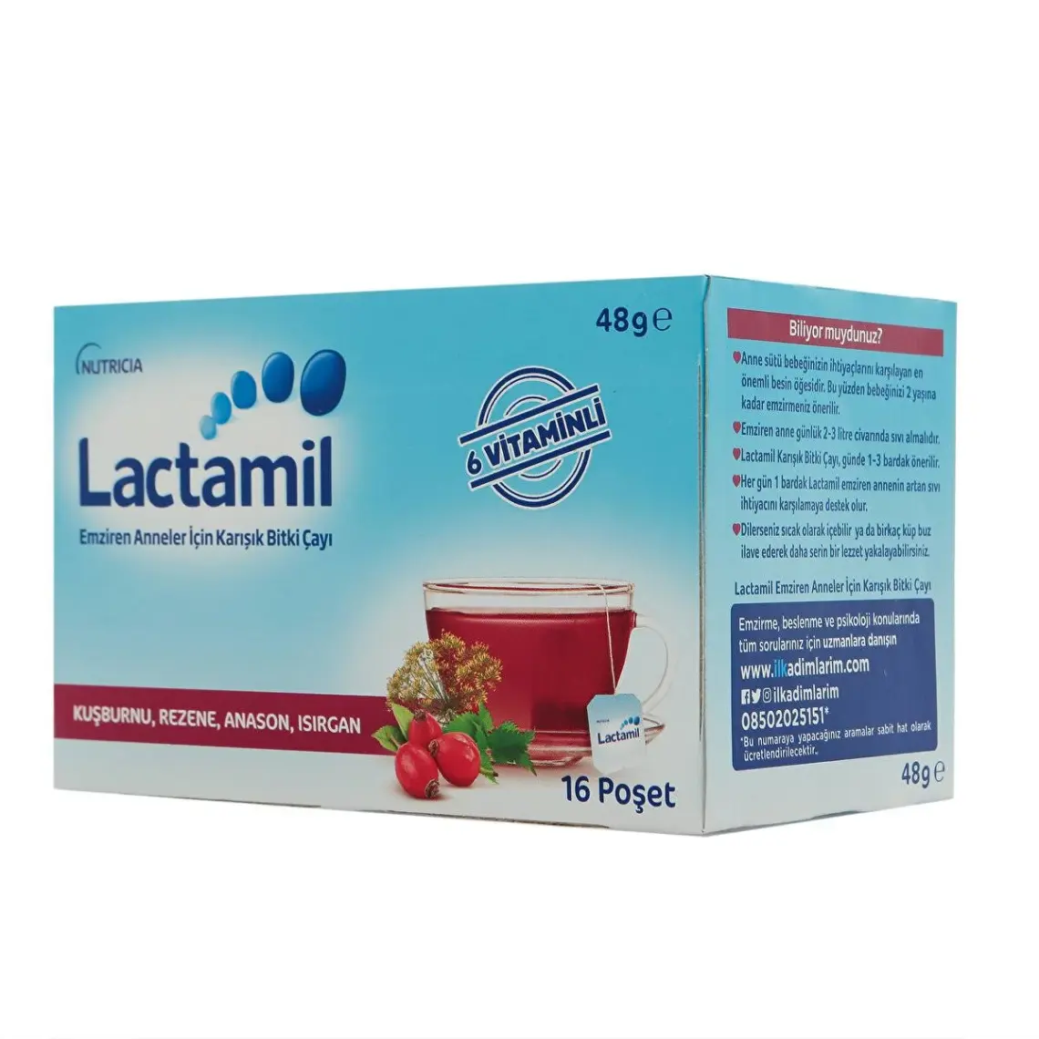 Lactamil Emziren Anneler Için Karışık Bitki Çayı 48GR