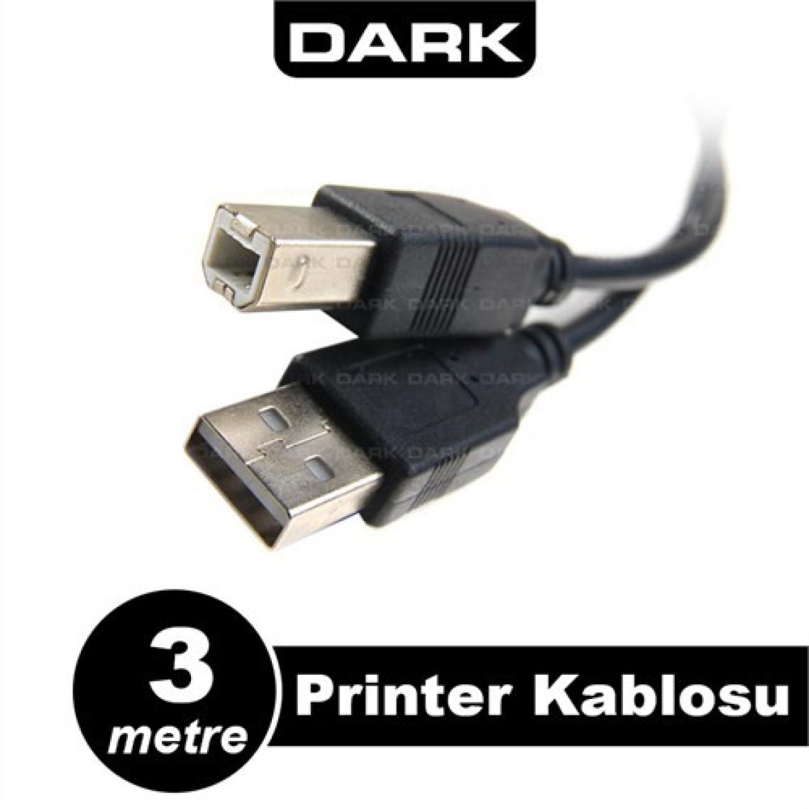 DARK 3metre DK-CB-USB2PRNL300 USB Yazıcı Kablosu