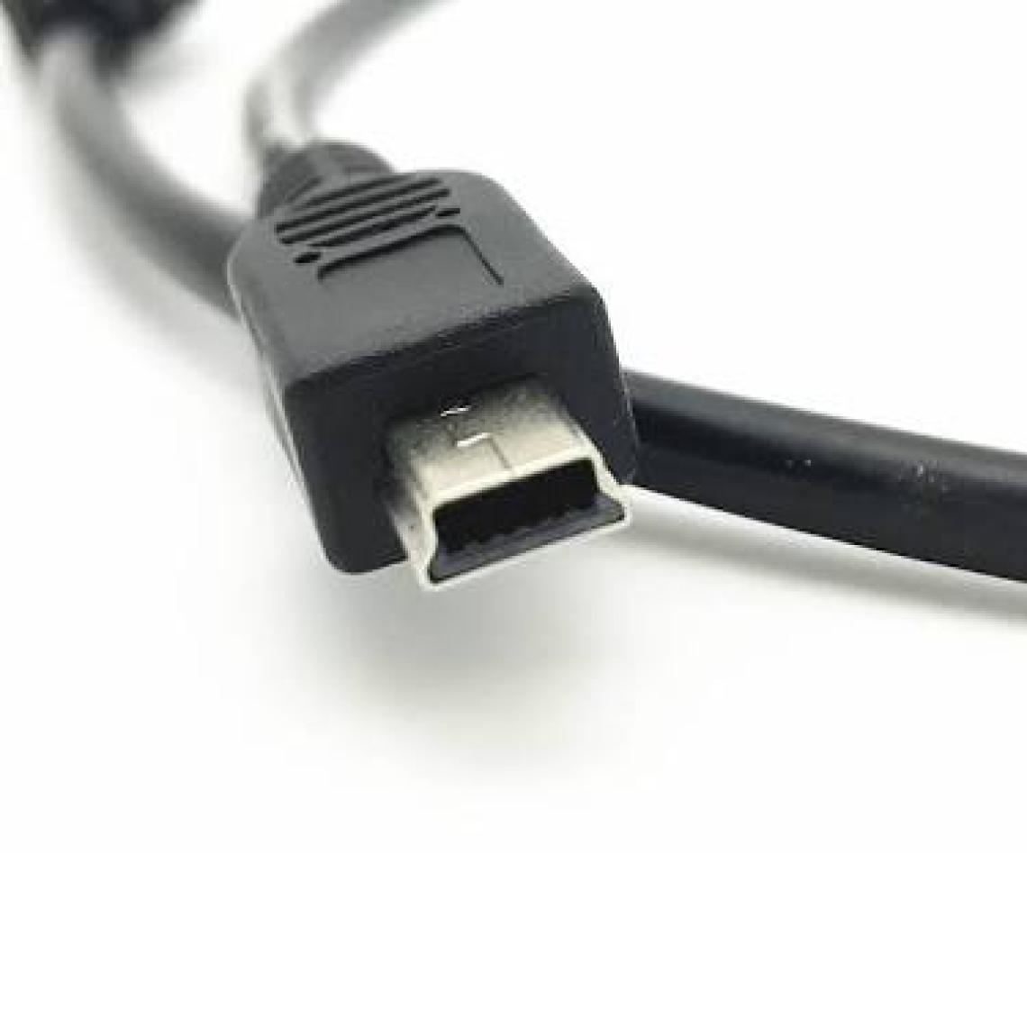 Usb 2.0 Bağlantı Kablosu, Usb A Erkek - Usb Mini B (5 Pin) Erkek, 1 Metre, Usb 2.0 Uyumlu, Ul, Siyah Renk