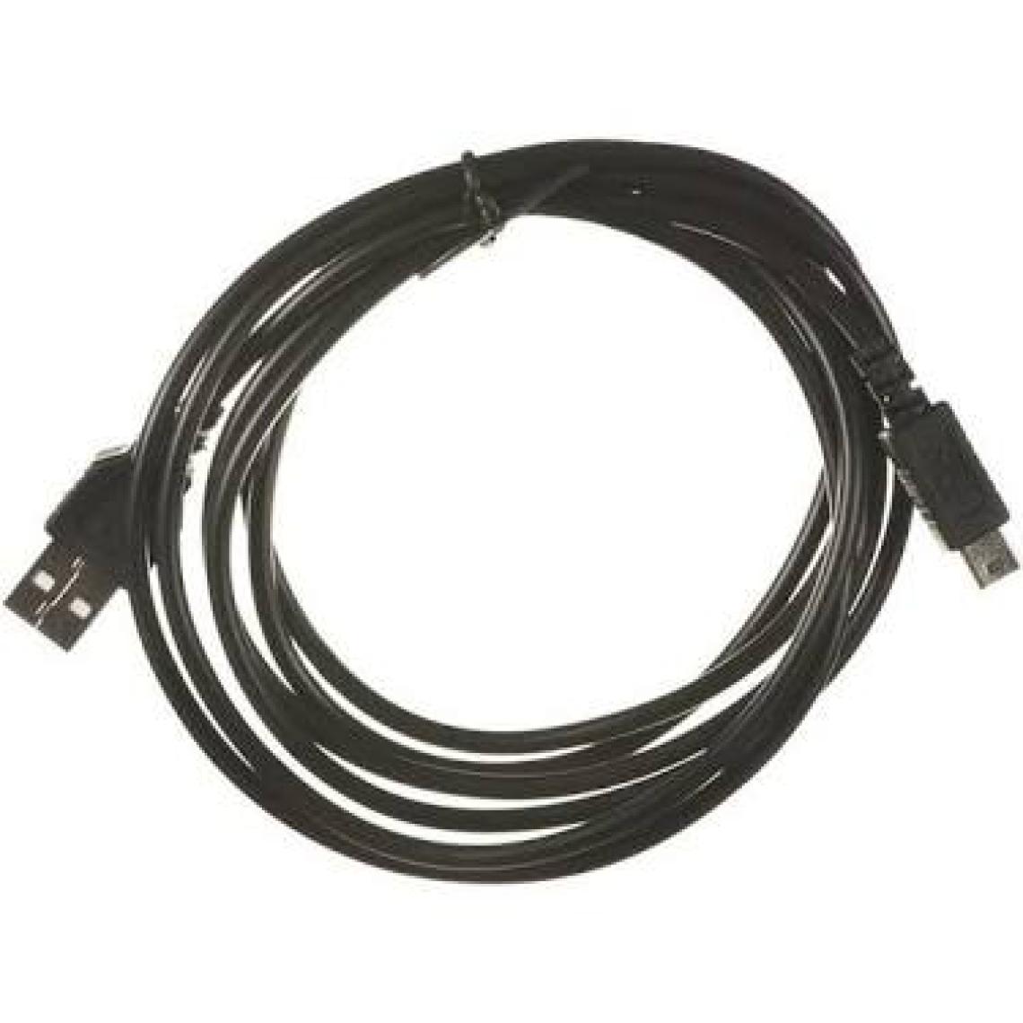 Usb 2.0 Bağlantı Kablosu, Usb A Erkek - Usb Mini B (5 Pin) Erkek, 1 Metre, Usb 2.0 Uyumlu, Ul, Siyah Renk
