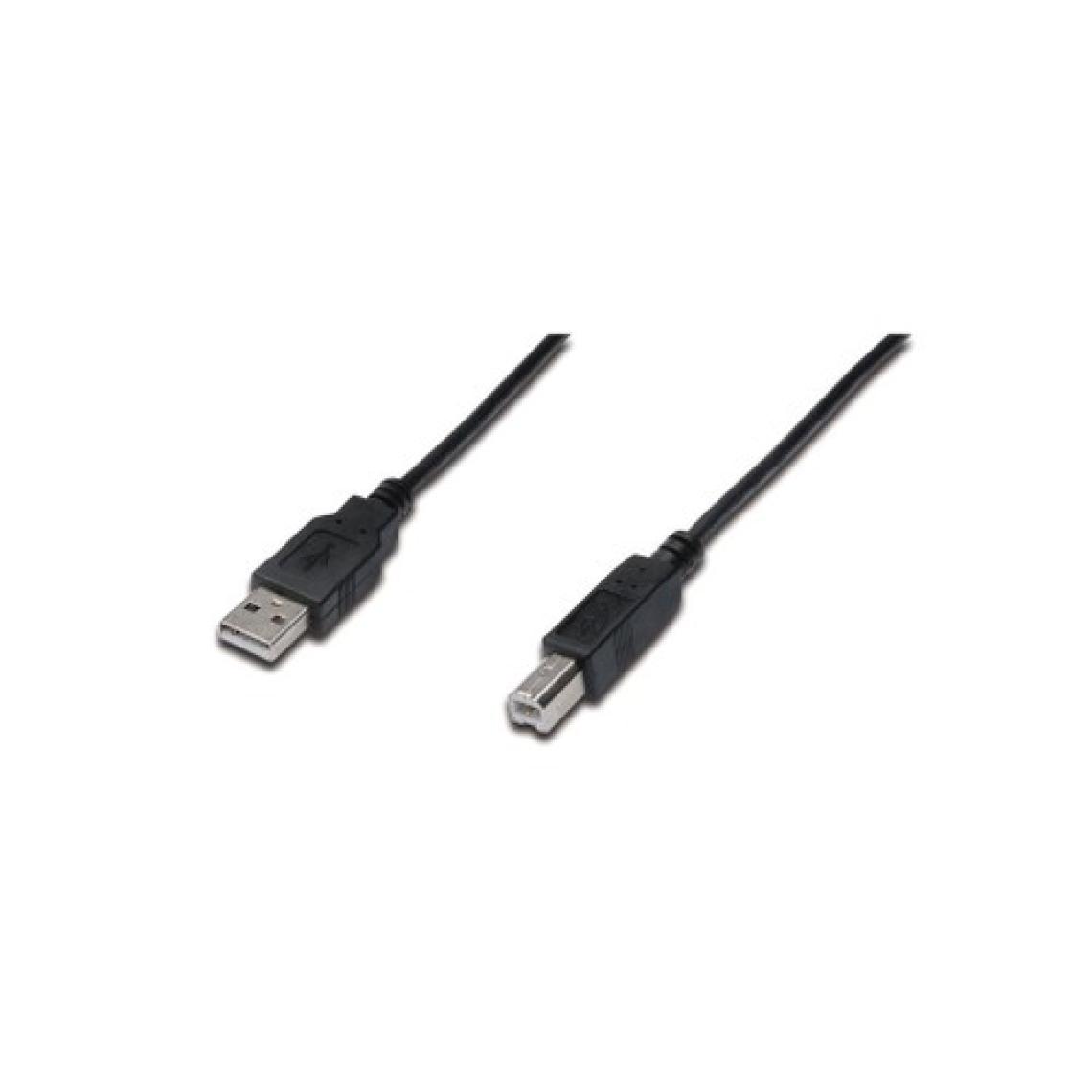 Usb 2.0 Bağlantı Kablosu, Usb A Erkek - Usb B Erkek, 3 Metre, Awg 28, Ul, Siyah Renk