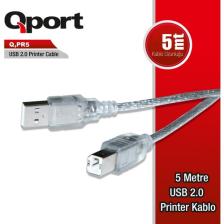 Qport Q-Pr5 Usb2.0 5m Yazıcı Kablosu