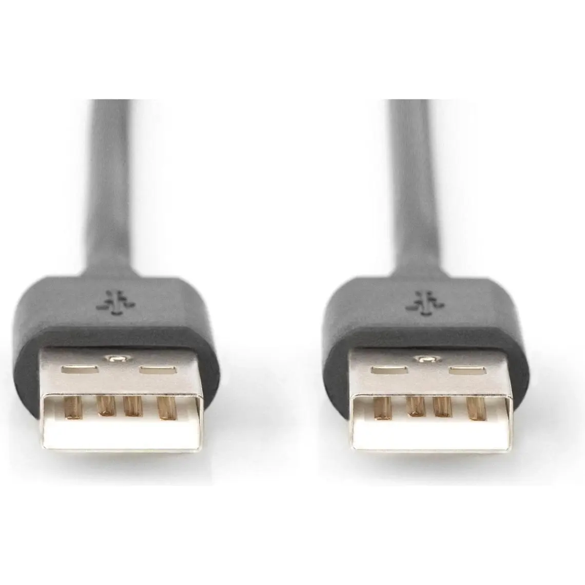Usb 2.0 Bağlantı Kablosu, Usb A Erkek - Usb A Erkek, 1 Metre, Awg 28, Usb 2.0 Uyumlu, Ul, Siyah Renk
