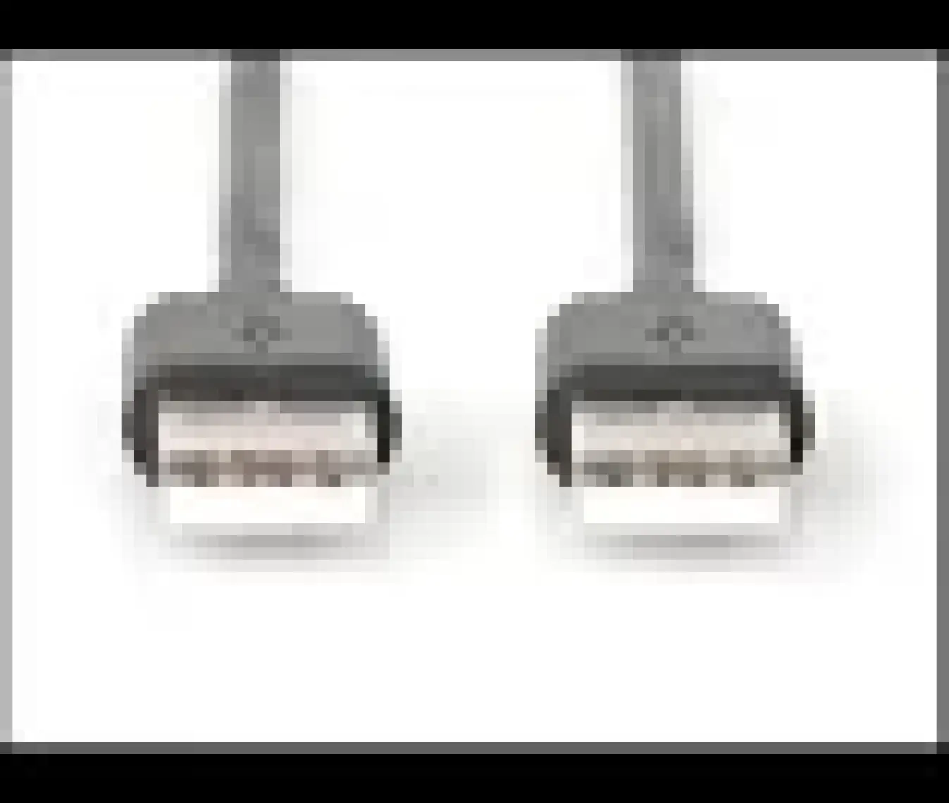 Usb 2.0 Bağlantı Kablosu, Usb A Erkek - Usb A Erkek, 1 Metre, Awg 28, Usb 2.0 Uyumlu, Ul, Siyah Renk