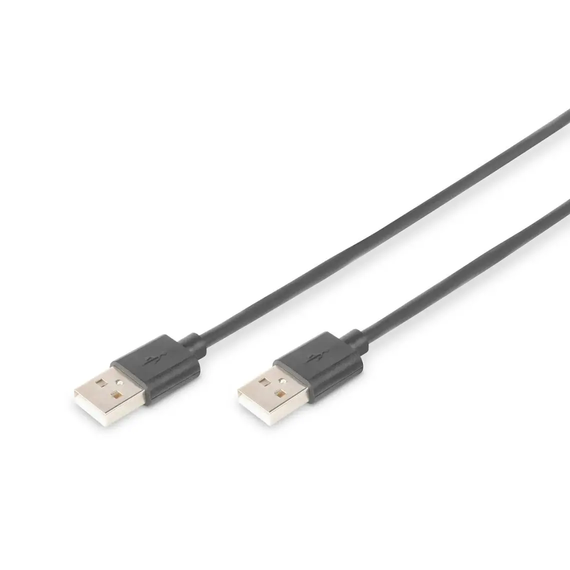 Usb 2.0 Bağlantı Kablosu, Usb A Erkek - Usb A Erkek, 1 Metre, Awg 28, Usb 2.0 Uyumlu, Ul, Siyah Renk