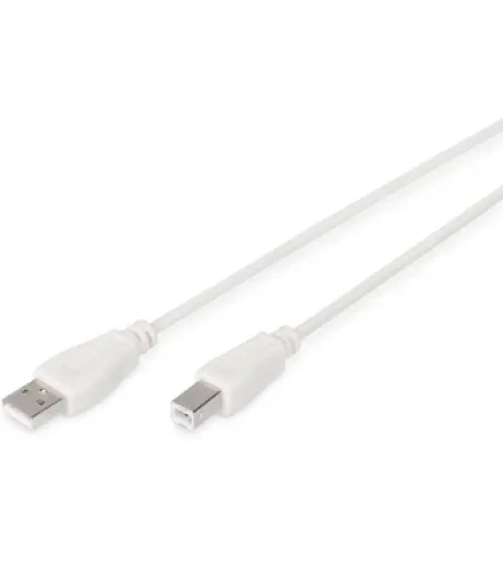 Assmann AK-300102-030-E USB 2.0 3mt Yazıcı Kablosu White