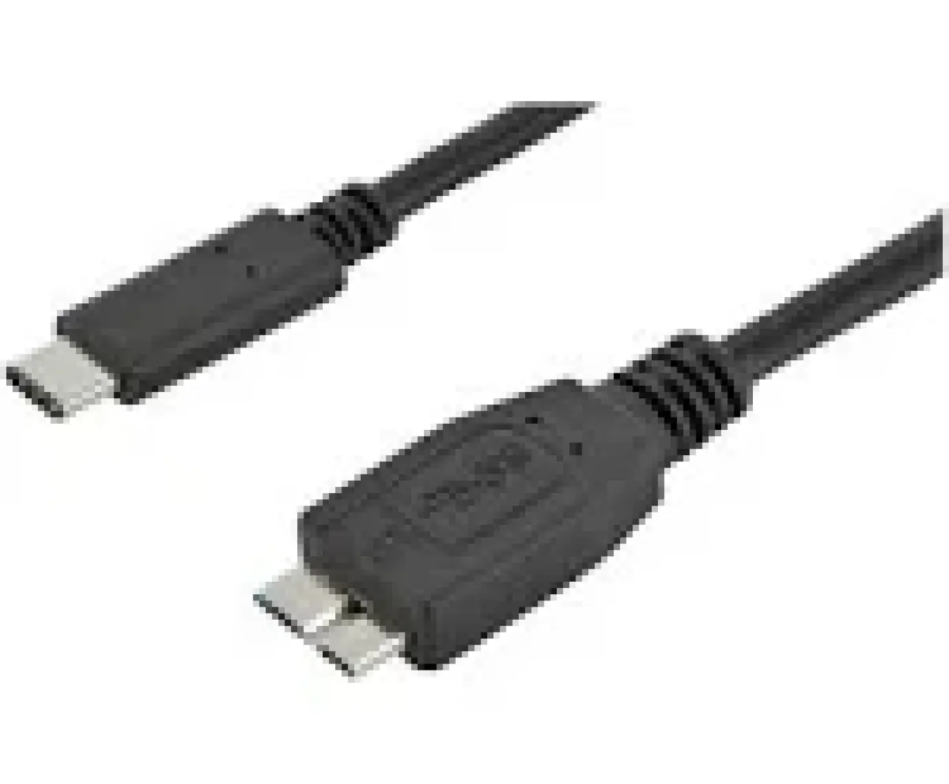 Usb Tip C Bağlantı Kablosu, Usb Tip C Erkek (Usb 3.1)  - Usb Micro B Erkek (Usb 3.0), 1 Metre, Awg 24/28, 2X Zırhlı, Ul, Nikel Kaplama, Siyah Renk