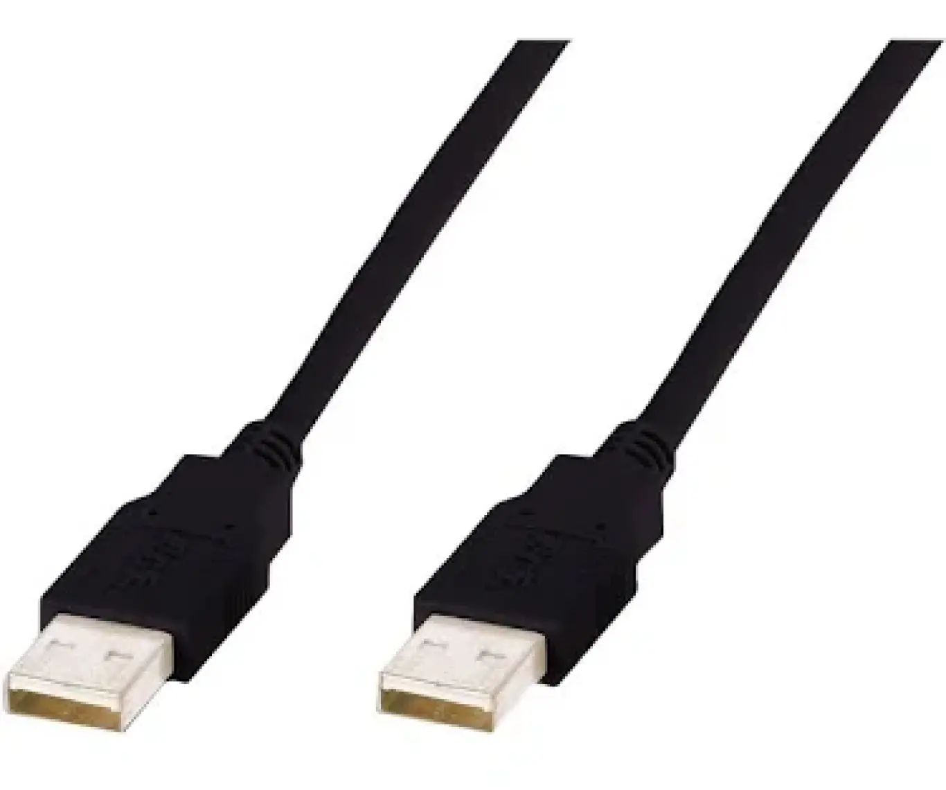 Usb 2.0 Bağlantı Kablosu, Usb A Erkek - Usb A Erkek, 1.8 Metre, Awg 30, Usb 2.0 Uyumlu, Ul, Siyah Renk