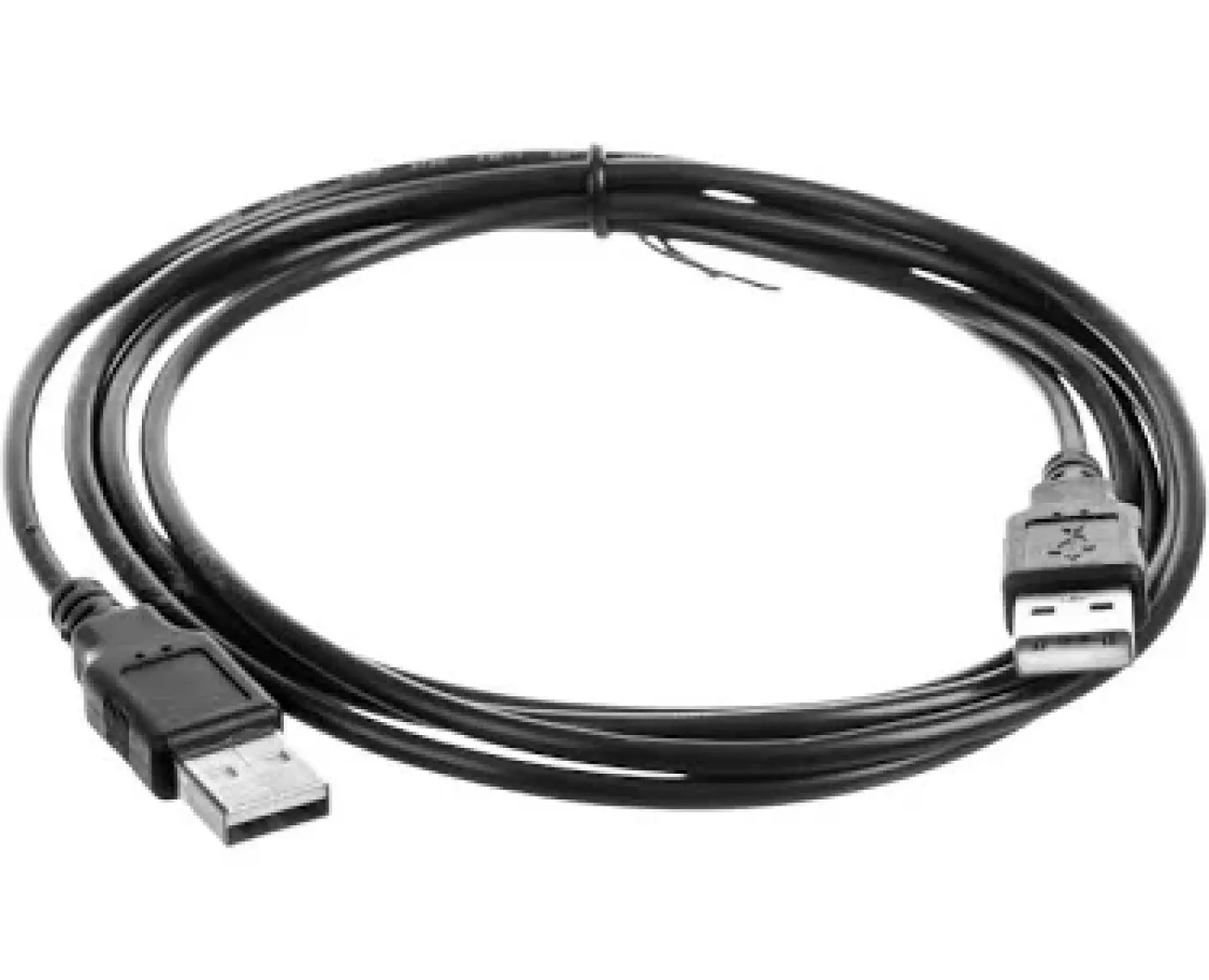 Usb 2.0 Bağlantı Kablosu, Usb A Erkek - Usb A Erkek, 1.8 Metre, Awg 30, Usb 2.0 Uyumlu, Ul, Siyah Renk