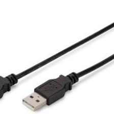 Usb 2.0 Bağlantı Kablosu, Usb A Erkek - Usb B Erkek B, 1.8 Metre, Awg 28, Usb 2.0 Uyumlu, Ul, Siyah Renk
