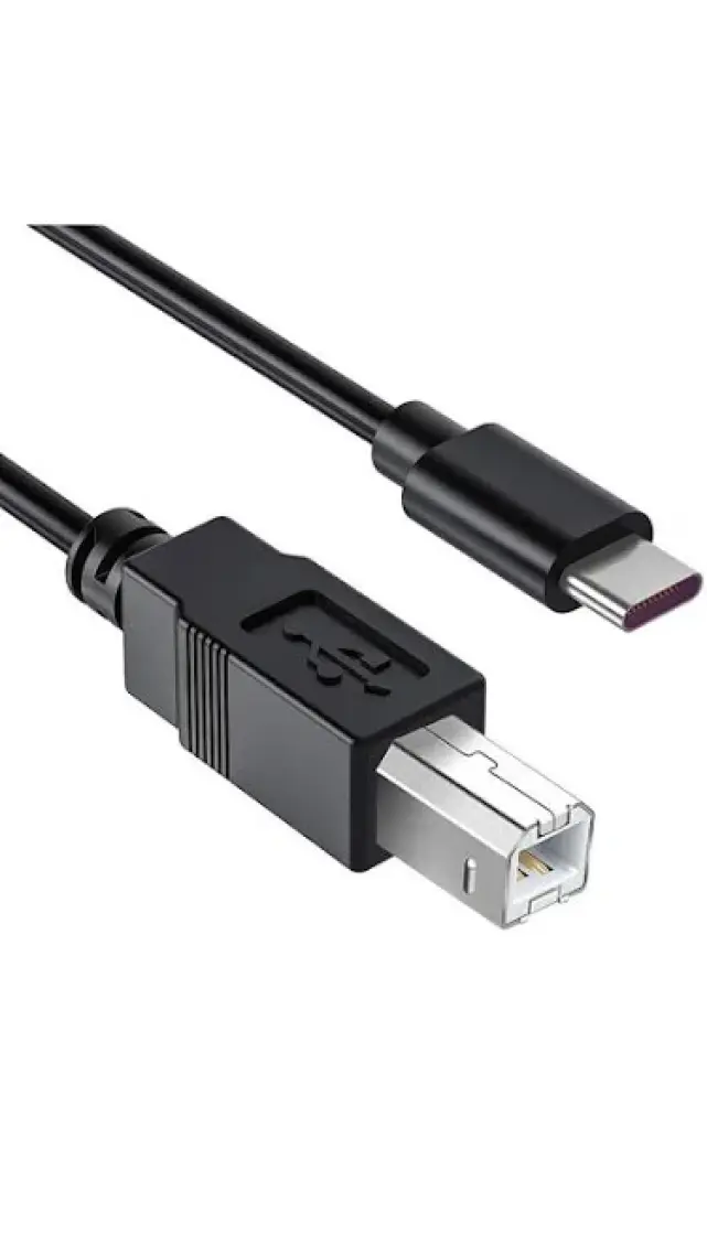 BK Teknoloji Type-C To Usb-B Midi - Yazıcı Kablosu 1.5 Metre -Siyah