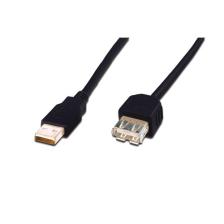 Usb 2.0 Uzatma Kablosu, Usb A Erkek - Usb A Dişi, 3 Metre, Awg 28, Usb 2.0 Uyumlu, Ul, Siyah Renk