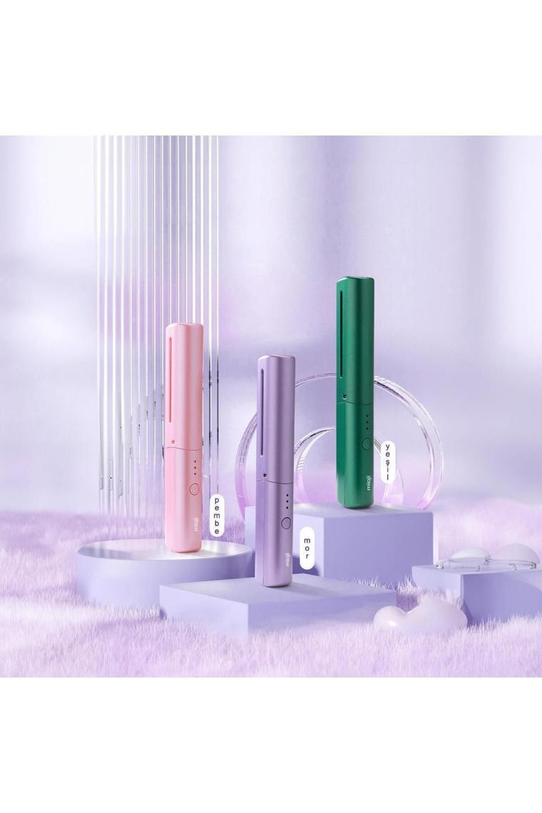 Mioji Mio B1 Mini 3600mAh 150°C-200°C Kablosuz Saç Düzleştirici Tarak - Pembe