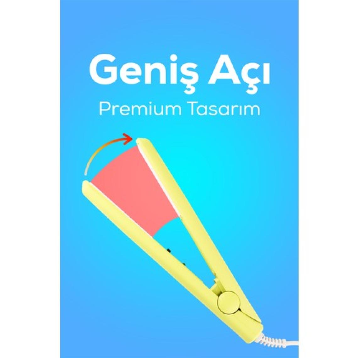 Dempower Seyahat Tipi Mini Saç Düzleştirici – 10 mm Seramik Plaka, 200°C PTC Hızlı Isınma, Kompakt ve Taşınabilir