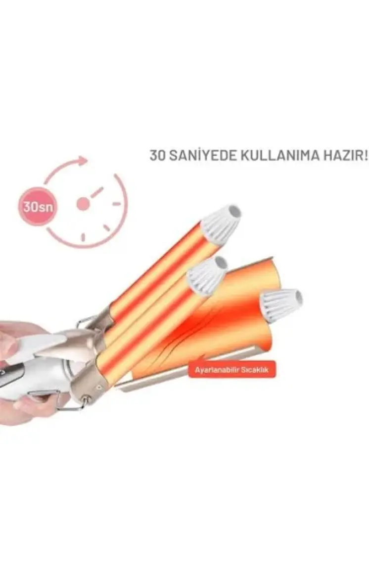 Kb3060 25mm Su Dalgası (WAG) Saç Maşası(YUI TÜRKİYE GARANTİLİ)