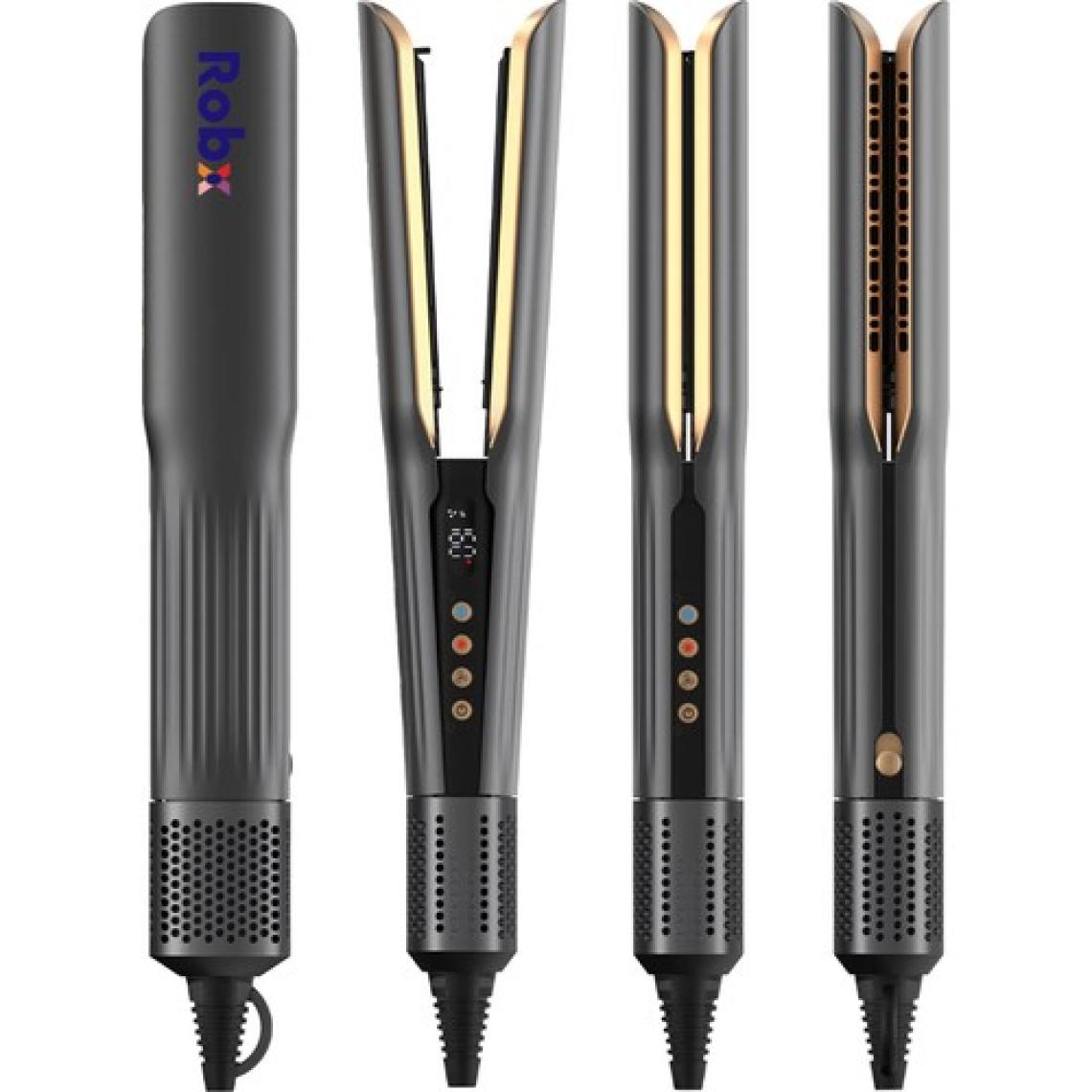 Robx Airflow Islak Ve Kuru Lcd Ekran Sıcak Ve Soğuk Hava Üfleme Airstrait Saç düzleştirici