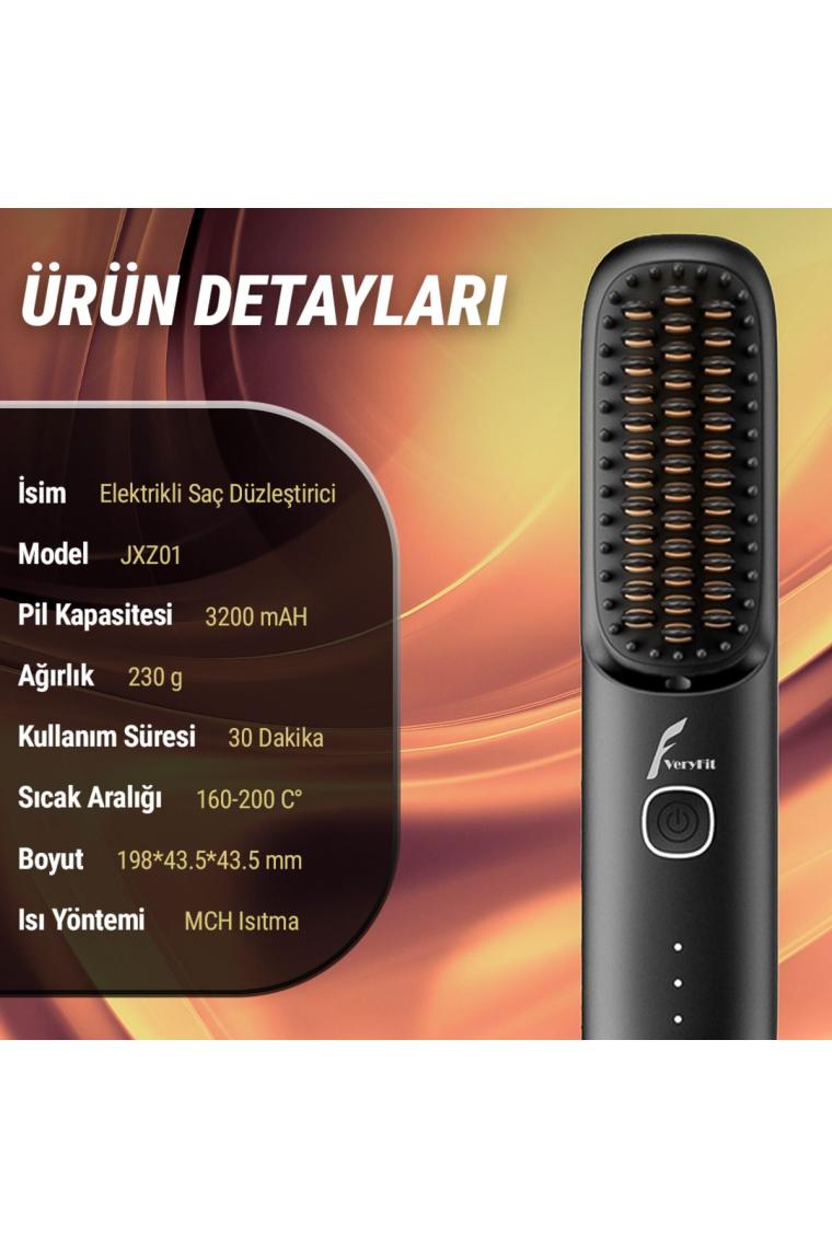 Veryfit Elektrikli Iyonik Bakımlı Seramik Kaplama Şarjlı Saç Düzleştirici