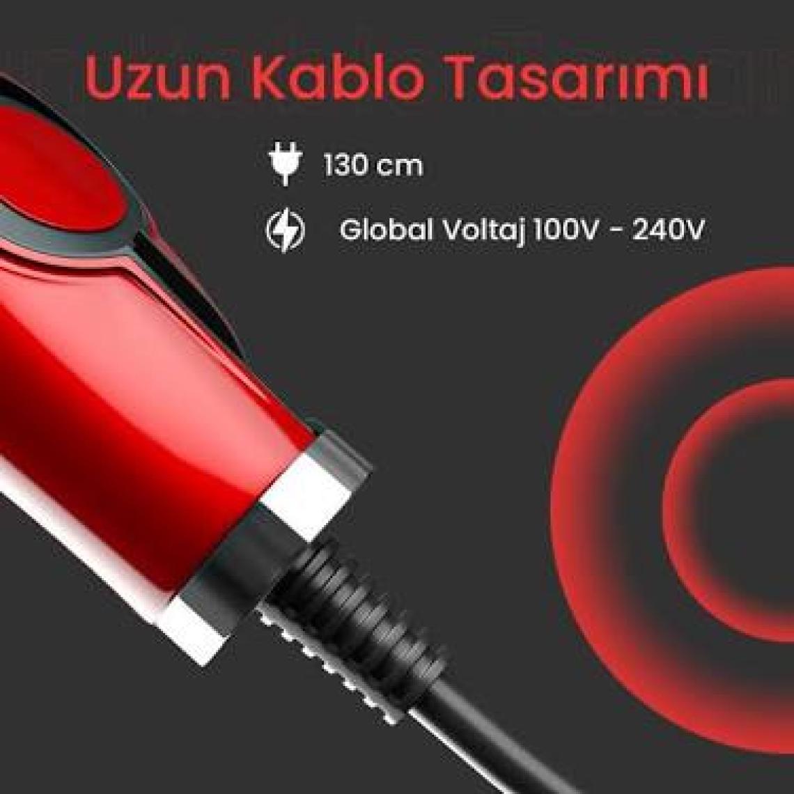 DEMPOWER Dp-08 Seramik Kaplı Kırmızı Detay Saç Düzleştirici