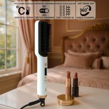 Mioji Mio B1 Led Göstergeli 80°C-230°C 360° Dönebilir Sap Seramik Saç Düzleştirici Tarak - Beyaz