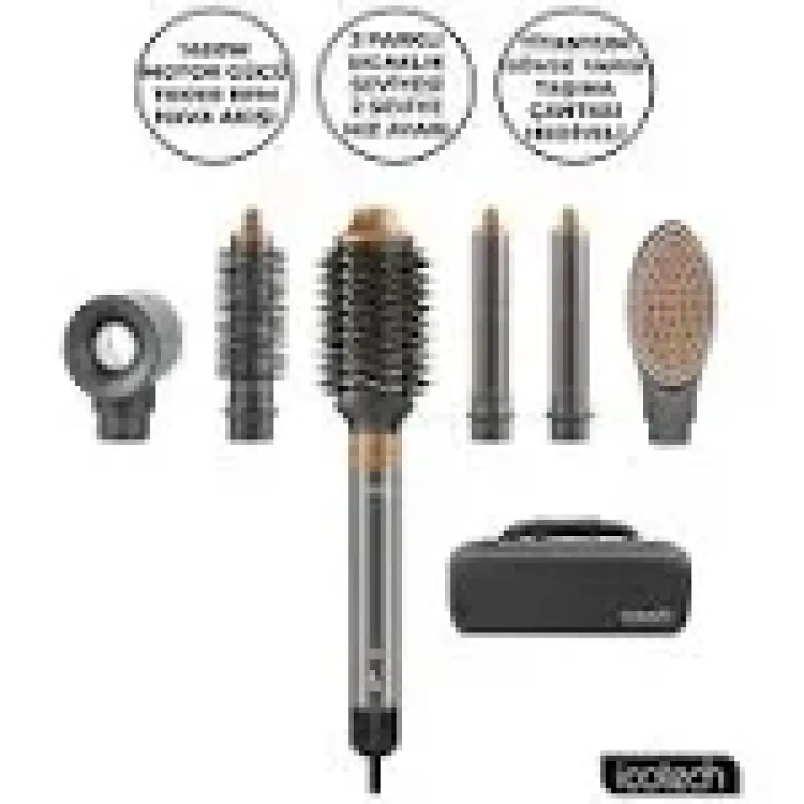 Icotech HS60 6 In 1 Multi Styler Saç Şekillendirici , Saç Maşası , Saç Düzleştirici