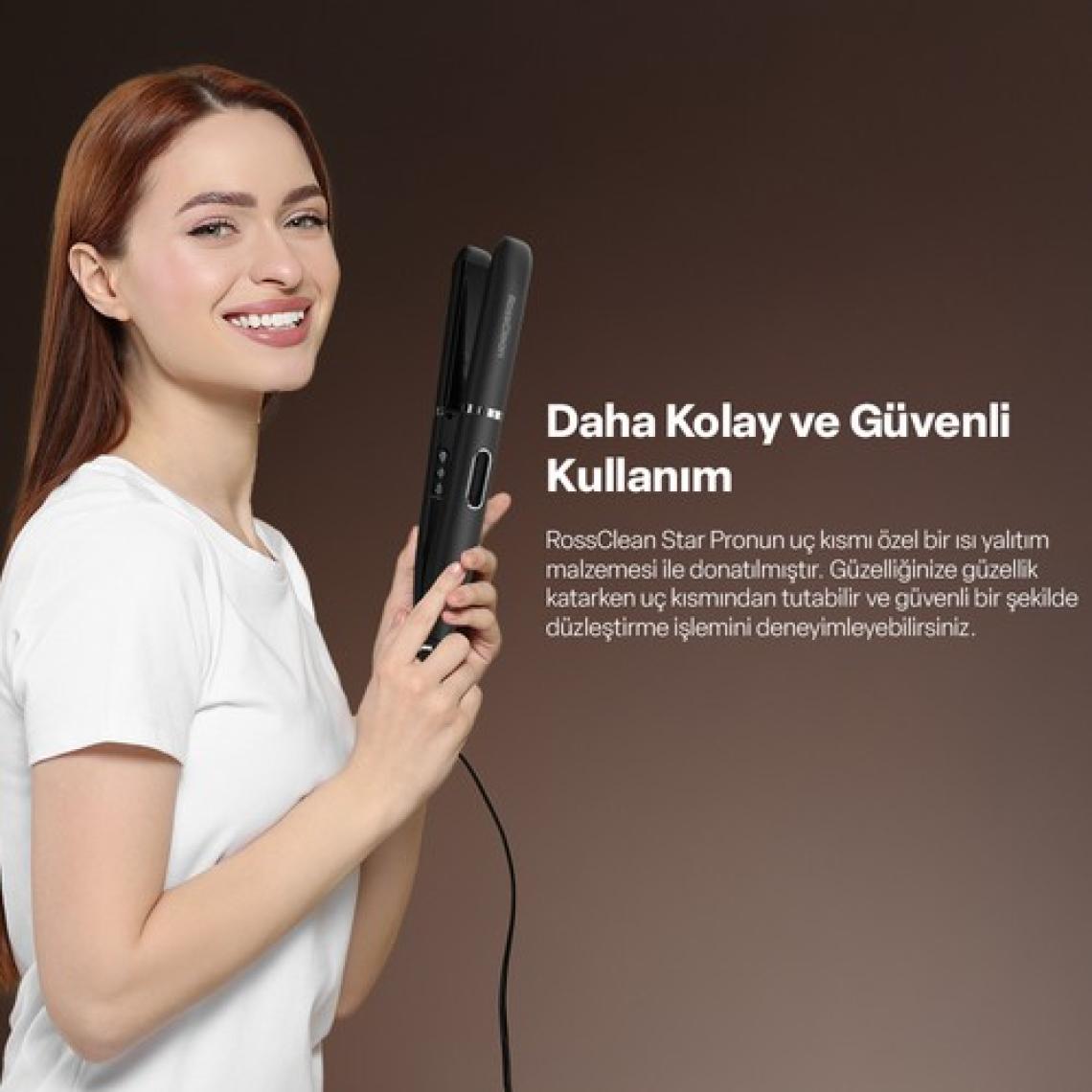 RossClean Favored Star Pro 2in1 LED Ekranlı Saç Düzleştirici