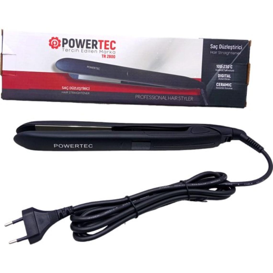 Powertec TR-2800 Dijital Saç Düzleştirici Seramik 100°-230°C (4825)