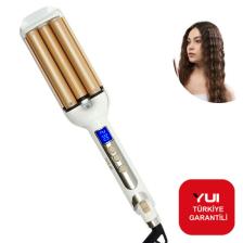Led Göstergeli Seramik Su Dalgası(WAG) Saç Maşası