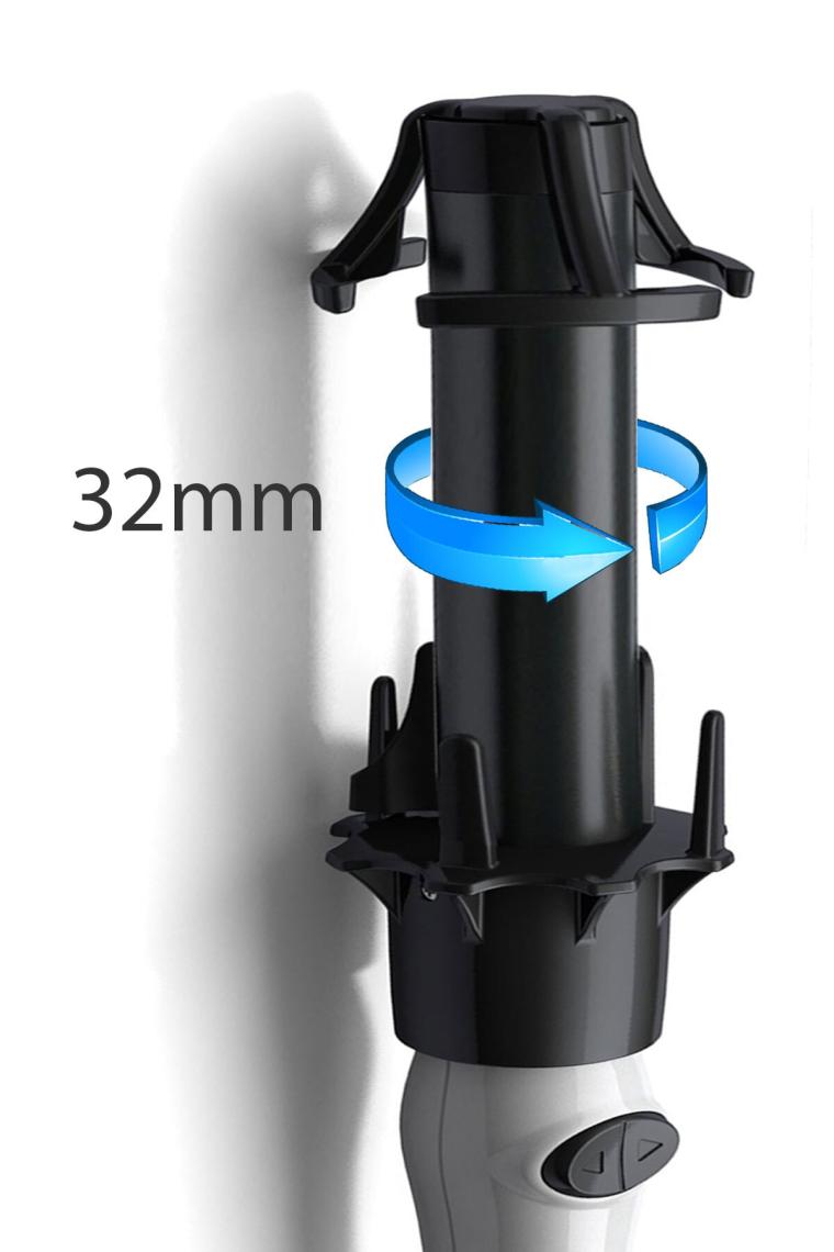 Hrs-430 Otomatik Saç Maşası - Kalın Su Dalgası 32 mm