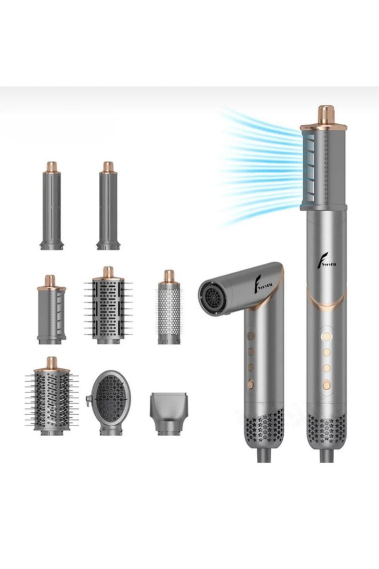 Veryfit 8 In 1 Hava Üflemeli Saç Düzleştirici Şekillendirici Compact Saç Kurutma Fön Makinesi Airwrap