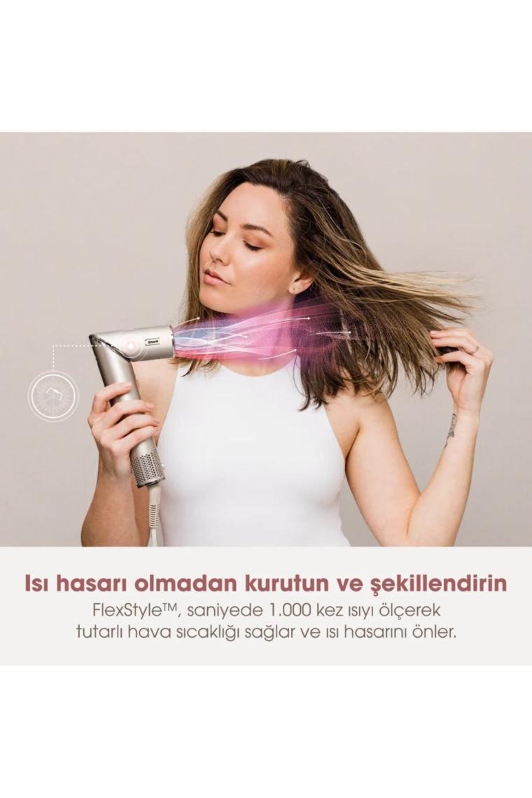 Shark Flexstyle 5 In 1 Air Saç Kurutma ve Şekillendirme Sistemi+Saklama Kutusu stone