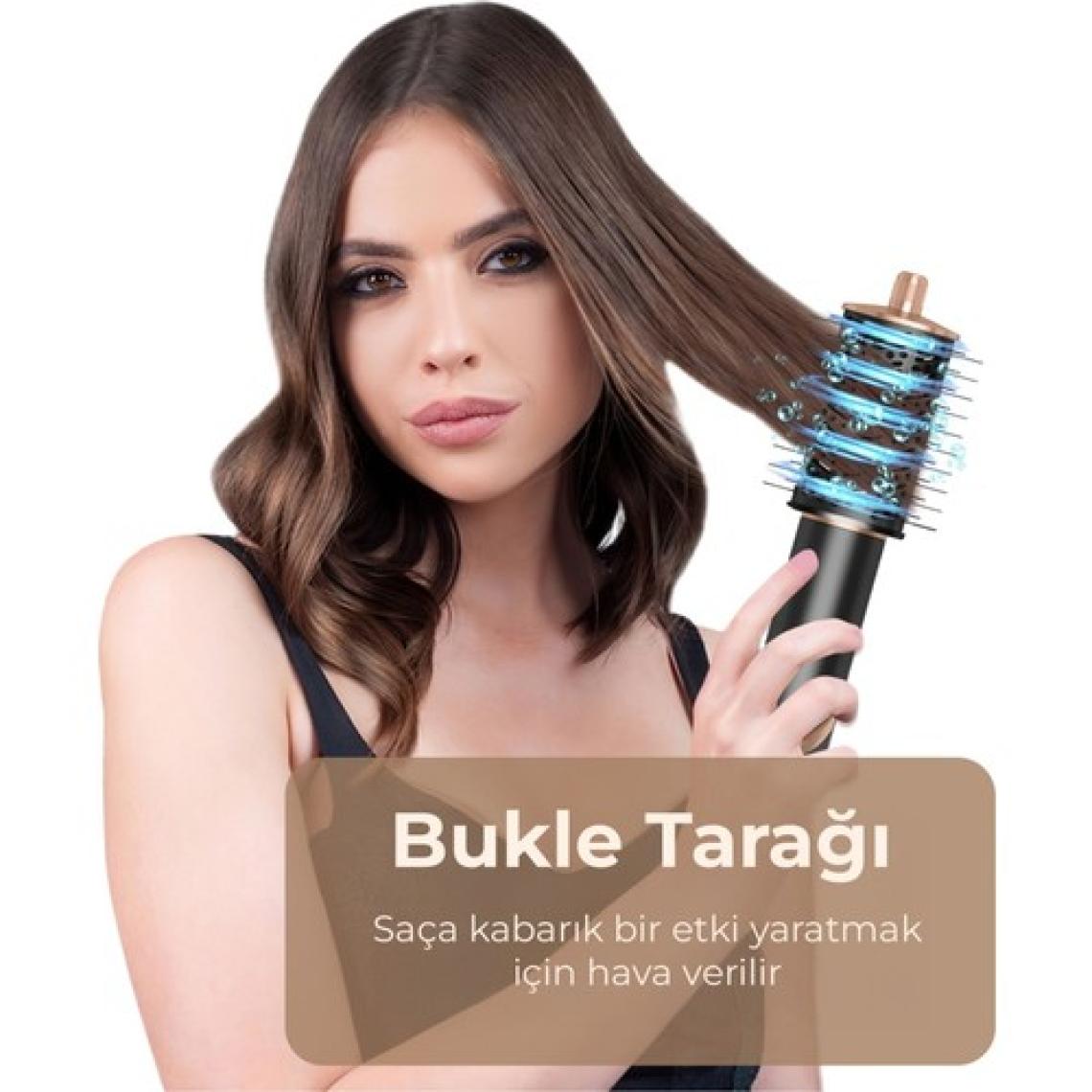 Yasomi Witero 9in1 Ultra  Multi-Styler Sıcak-Soğuk Hava Üflemeli Siyah Saç Şekillendirme Cihazı