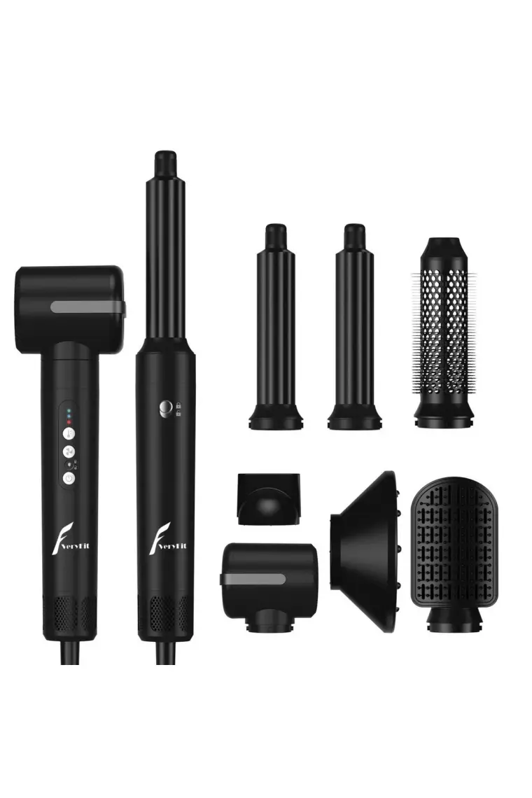 VeryFit WT626  7 In 1 Hava Üflemeli Saç Düzleştirici Şekillendirici Airwrap Compact Saç Kurutma Fön Makinesi