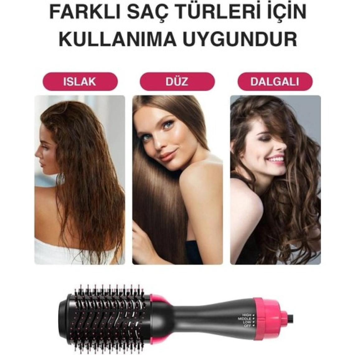 One Step Saç Şekillendirici ve Saç Düzleştirici Fön Tarağı Yeni Model