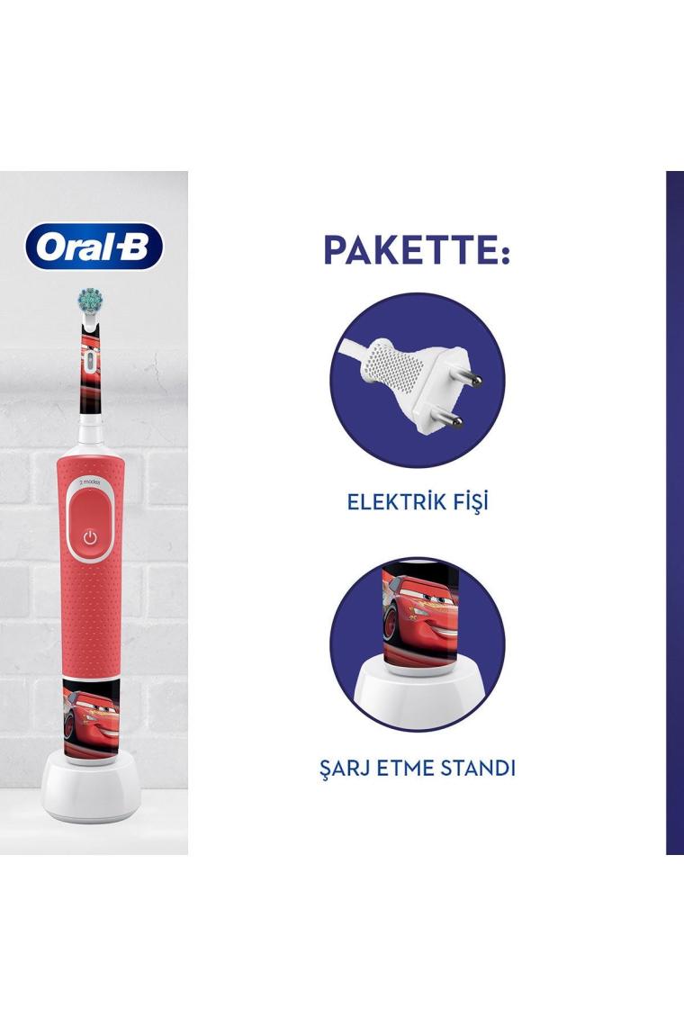 D100 Çocuk Şarj Edilebilir Diş Fırçası Cars