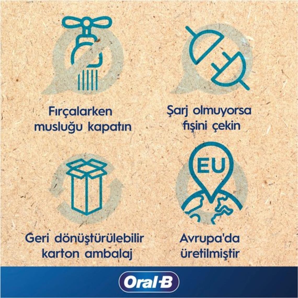 Oral-B Şarjlı/Elektrikli Diş Fırçası Vitality Pro Lila Koruma ve Temizlik