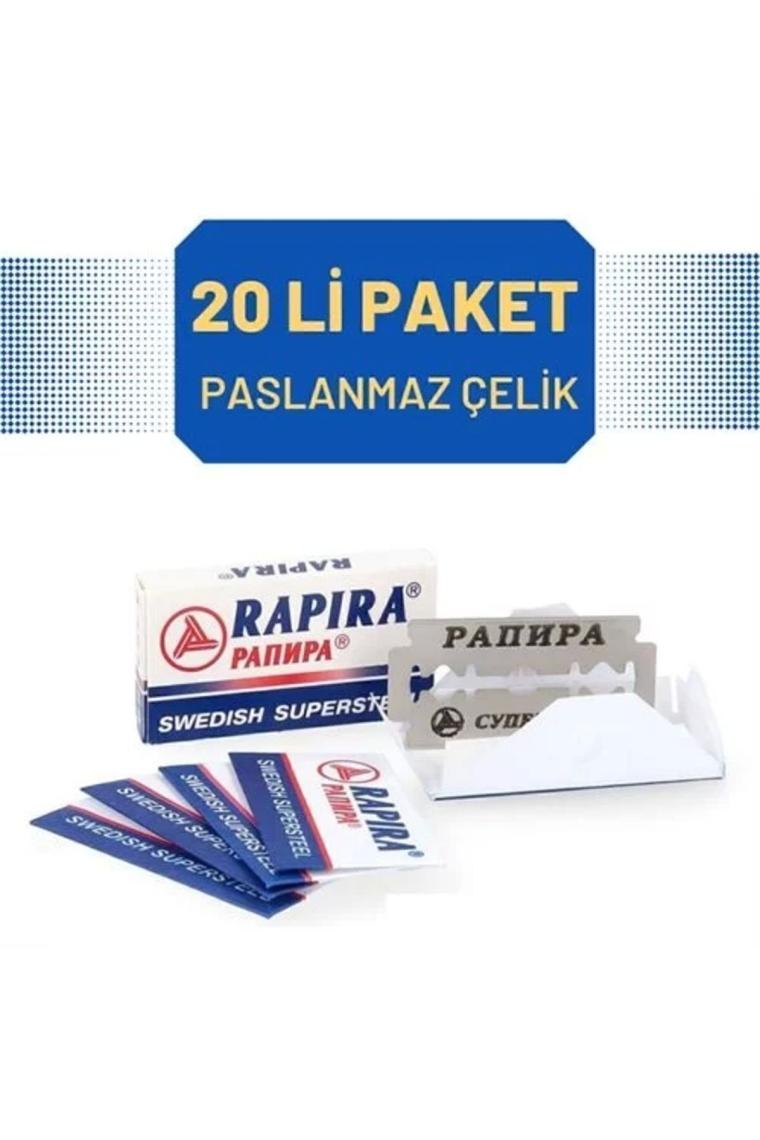 Rapira 20 Adet Çelik Tıraş Jileti