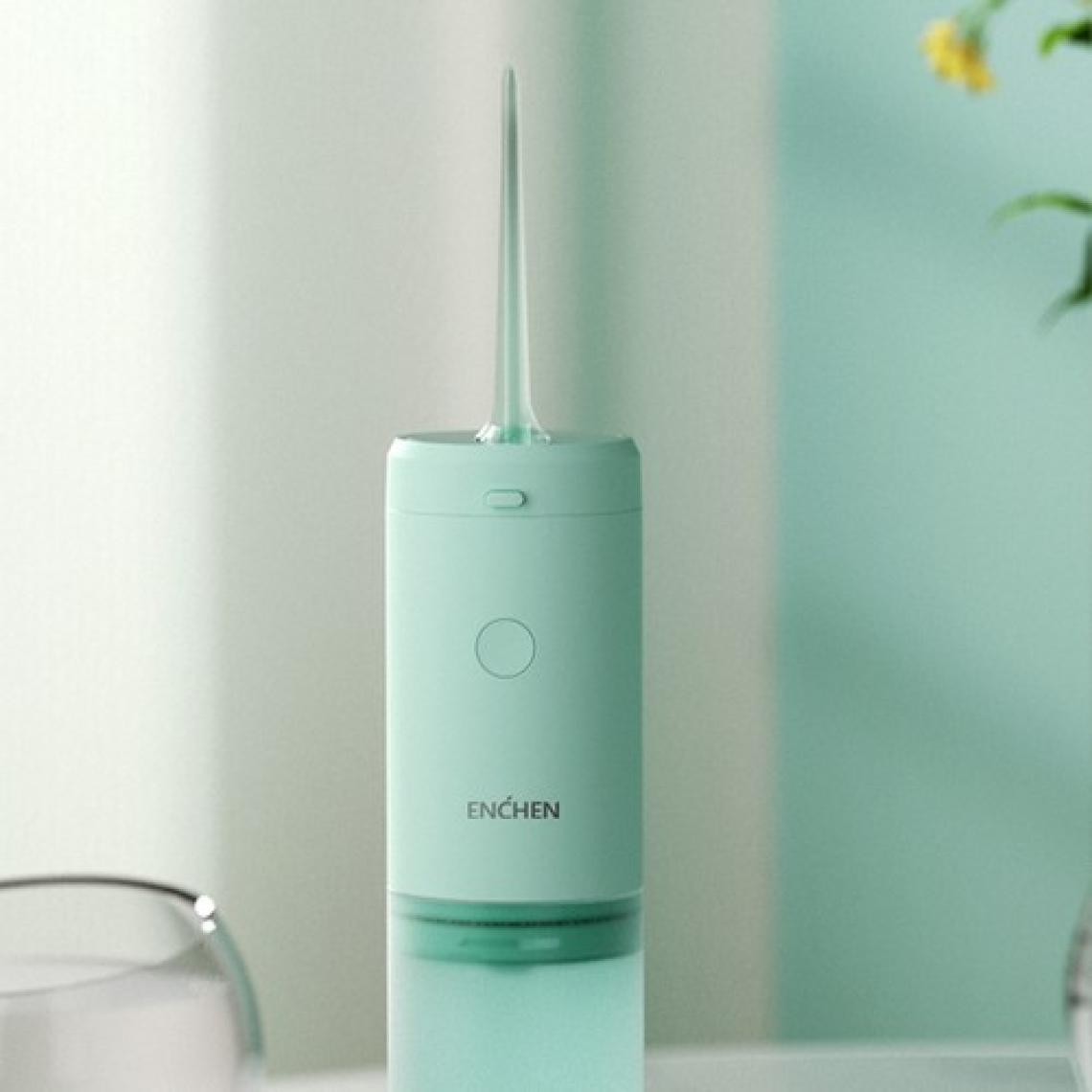 Enchen Mint 3 Yeşil Pratik Kullanımlı Değiştirilebilir Başlıklı 3 Kademeli Şarjlı Ağız Duşu