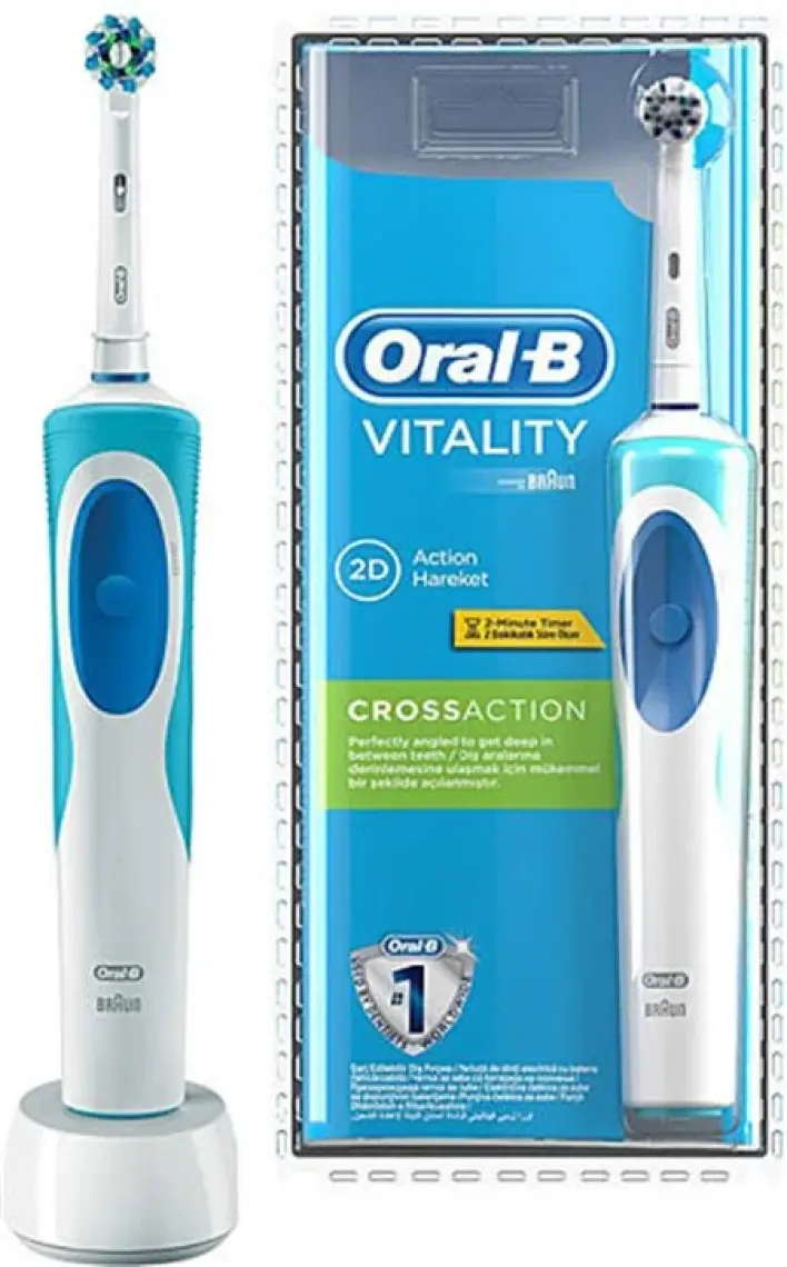 Oral-B Vitality 100 Cross Action Mavi Şarjlı Diş Fırçası