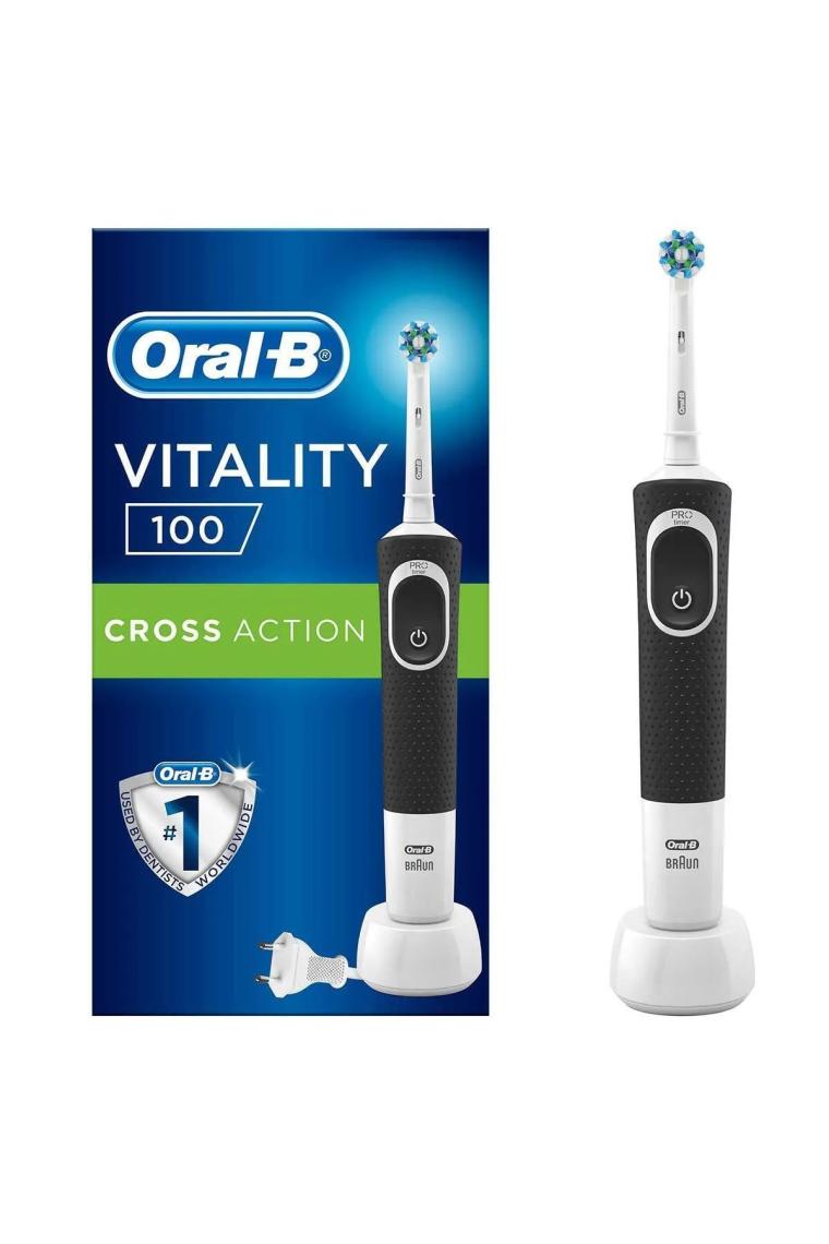 Oral-B Vitality 100 Cross Action Siyah Şarjlı Diş Fırçası