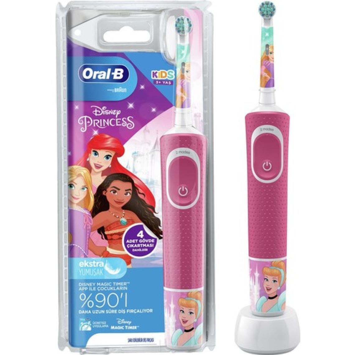 Oral-B D100 Vitality Princess Özel Seri Çocuklar İçin Şarj Edilebilir Diş Fırçası